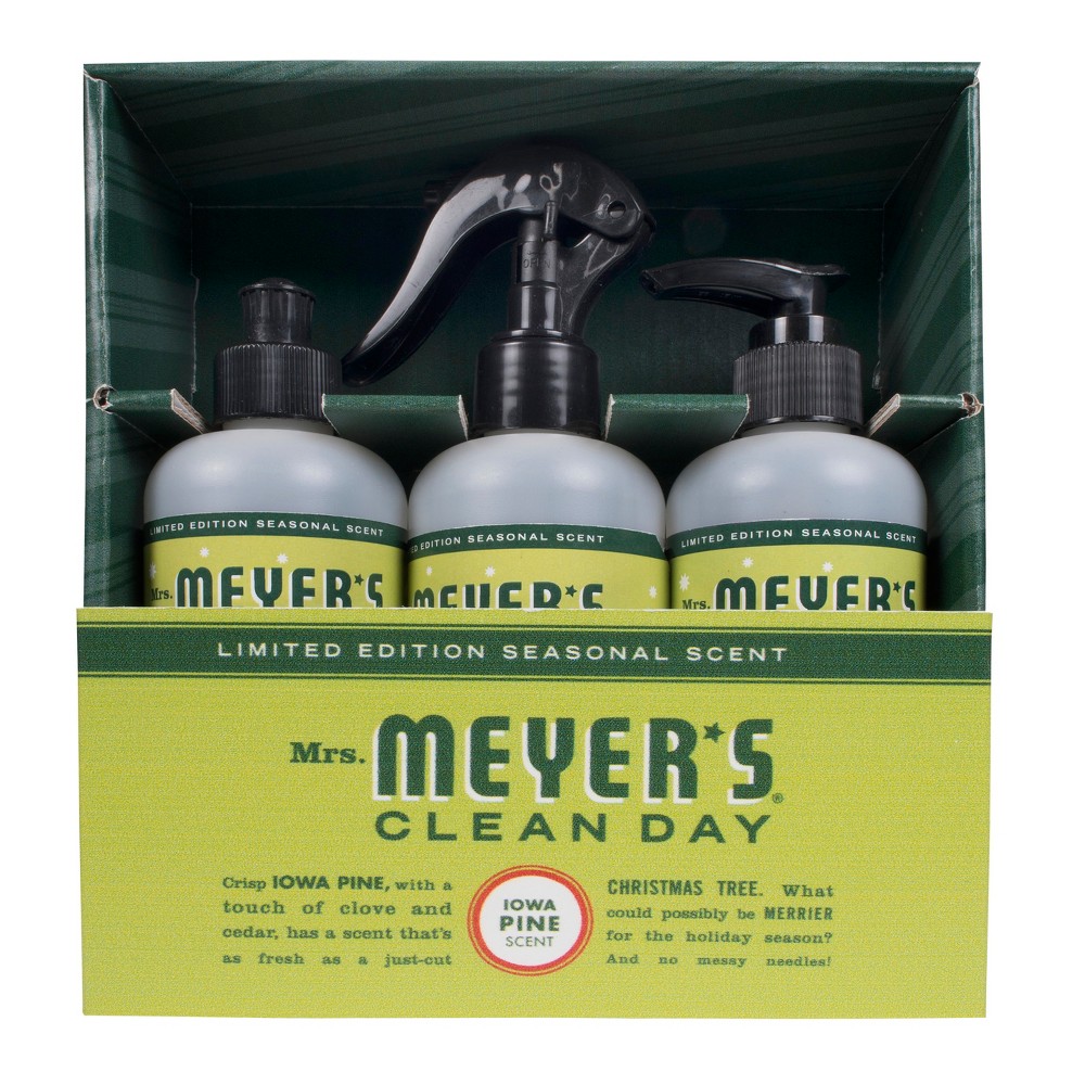 Mrs. Meyer's Iowa Pine Scented Household Cleaner and Disinfectant - 3ct