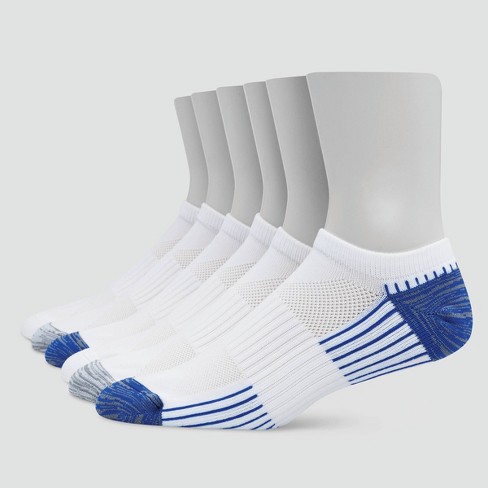 Hanes X-Temp Men's Performance Ankle Socks, Shoe Sizes 12-14, 6