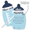 Big Dot of Happiness Baby Boy - Blue Bottle Baby Shower Advice Cards - Set of 20 - 2 of 4