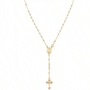 Silver or Rosary Cross Necklace for Women Fashionable and Exquisite, Suitable for Daily Wear - 1 of 4