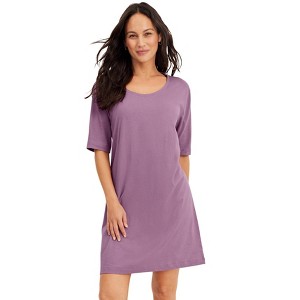 Jockey Women's Everyday Essentials 100% Cotton Short Sleeve Sleepshirt - 1 of 4