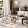 Artloge 6-10 Panels Large Heavy Duty Acrylic Dog Playpen Puppy Fence Safest Pet Enclosure Fertility Cage with Aviation Aluminum Frame & Waterproof Pad - 2 of 4