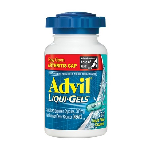 Advil Easy Open Cap Pain Reliever/Fever Reducer Capsules - Ibuprofen (NSAID) - 160ct - image 1 of 4