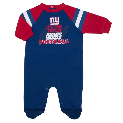 NFL Infant Boys’ 3-Pack Short-Sleeve Bodysuits - New York Giants