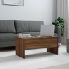 vidaXL Coffee Table White Engineered Wood Medium Height-Adjustable - 3 of 4