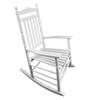 Akoasm Wooden Recliner Chair for Balcony & Porch-White - 3 of 4