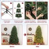 7.5ft Pre-Lit Artificial Christmas Tree with 750 Warm Led Lights, Green Xmas Tree with 2514 Branch - 3 of 4
