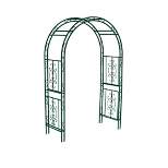 Evergreen Montebello Iron Garden Arbor, Forest Green- 53 x 84 x 23 Inches Fade and Weather Resistant Outdoor Decor