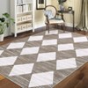 Area Rug with Rubber Backing Machine Washable Rug Trellis Printed Rugs Low Pile Foldable Indoor Carpet for Living Room Bedroom Guest Room Playroom - 4 of 4