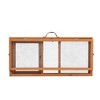 DOMETOUR Folding Rabbit Hutch with Roosting Bar, Wood Collapsible Guinea Chick Run, Outdoor Bunny Cage, Portable - 2 of 4