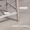 Gray Bar Height Bar Stool Set of 2, 180 Degree Swivel Bar Stool, 27 Inch Seat Height Bar Stool - 3 of 4
