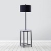 61.5" Amelia Modern Floor Lamp with Table and USB Port - Teamson Home: ETL Listed, Push Button Switch - 3 of 4