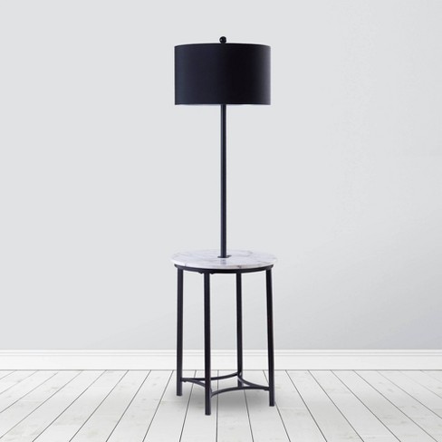 61 5 Amelia Modern Floor Lamp With, Floor Lamp With Table Target