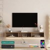 Floating TV Stand Wall Mounted with 16-Color LED & Charging Station, 69" Modern Media Console for 65 Inch TV-3irtyhousy - 2 of 4