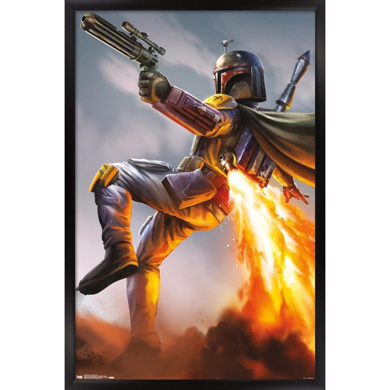 Trends International Star Wars: Saga - Boba Fett Framed Wall Poster Prints, 1 of 7