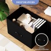 3 Fabric Drawers TV Stand for 55 Inch TV, Modern Living Room Storage TV Stand with Open Space - 4 of 4