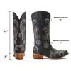 IUV Mid-Calf Cowgirl Boots Cowboy Western Pull-On Tabs Pointy Toe Boot Beige/White/Brown/Pink/Black - 2 of 4