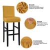 PiccoCasa Bar Pub Counter Height Side Stretch Chair Covers with Elastic Band - 3 of 4