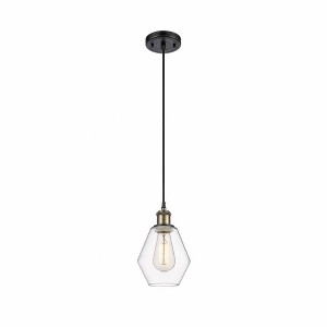 Cindyrella - 1 Light Cord Hung Mini Pendant In Industrial Style-10 Inches Tall and 6 Inches Wide - 1 of 1