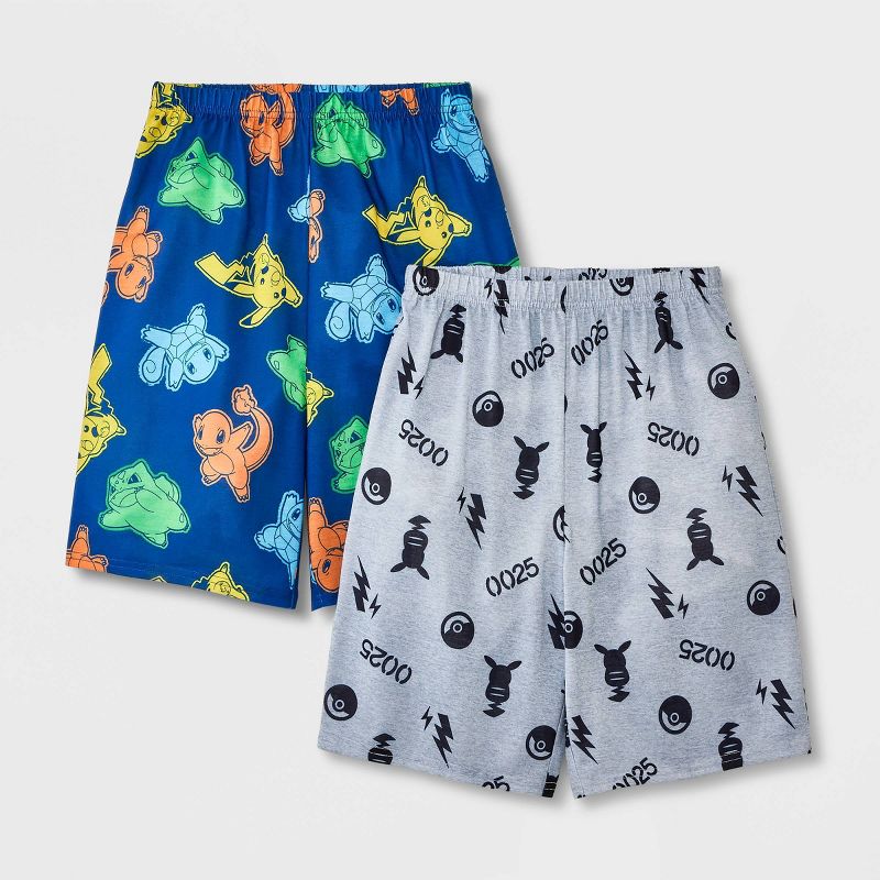 Boys&#39; Pokémon 2pk Sleep Shorts Pajama Set, 1 of 4