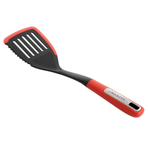 Gourmac 12-inch Melamine Slotted Turner Spatula, Red : Target