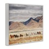 Stupell Industries Wild Horses Roaming Across Western Landscape Framed Giclee Art - 2 of 4