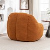 Lyngins Plush Faux Fur Bean Bag Chair, Lazy Chair with Tufted Soft Stuffed Filling, Ergonomic Accent Chair, Single Sofa Chair for Dorm/Apartment, - 4 of 4