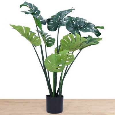 Flybold 43'' Artificial Monstera Plant - 12 Large Leaves : Target