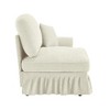 Vynxaria Modern Chenille Sofa Beige, W/1 Pillow, Detachable Ruffle Skirts (2 Styles), Multi-Module Configurable (L-Shaped/Chaise) - 4 of 4