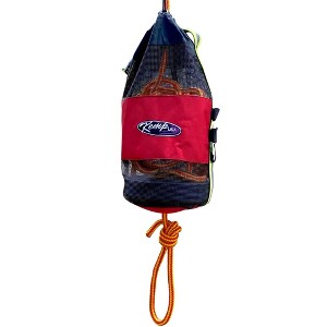 Kemp Throw Bag with 75' Rope - Throwable Flotation Device with Reflective Strap & Self Draining Rope Bag - 1 of 4