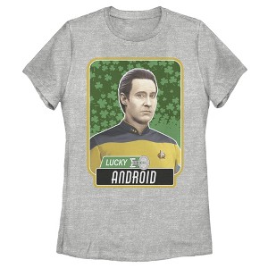 Women's Star Trek: The Next Generation Commander Data St. Patrick's Day Lucky Android T-Shirt - 1 of 4
