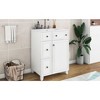 Okak 24" Bathroom Vanity with Ceramic Sink, Modern Style Bathroom Sink Vanities with 2 Drawers & 1 Soft Close Door - 4 of 4