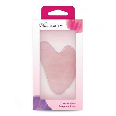 Plum Beauty Rose Quartz Sculpting Gua Sha Stone - 1ct