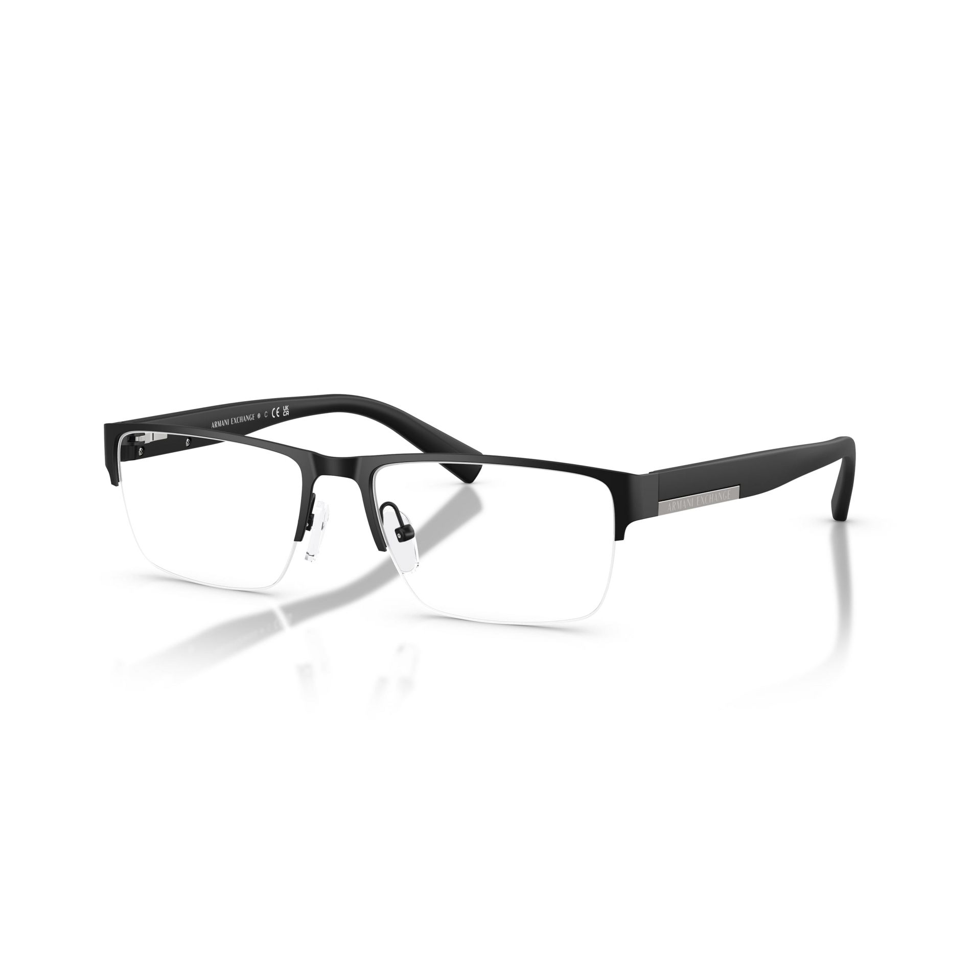 Armani Exchange AX1018 54mm Man Rectangle Eyeglasses - prescription-ready