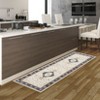 Washable Vintage Printed Rug Non Slip Low Pile Rug Soft Throw Floor Cover Foldable Indoor Carpet for Living Room Bedroom Playroom - 3 of 4