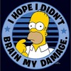 Men's The Simpsons Brain My Damage T-Shirt - 2 of 4