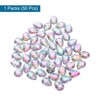 Unique Bargains Flat Back Acrylic Teardrop Rhinestone Embellishments 50 Pcs - 3 of 4