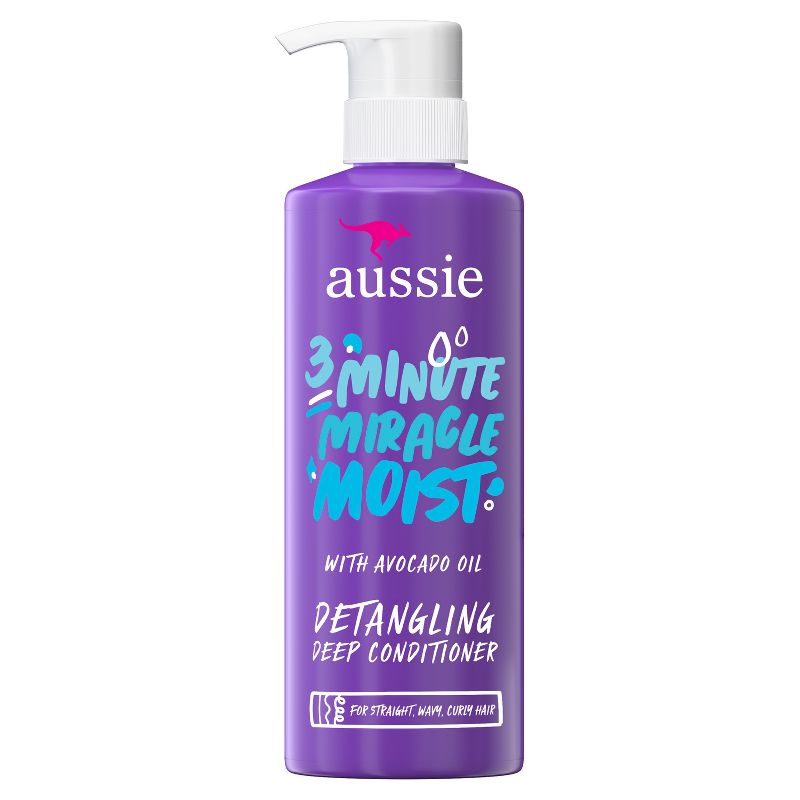 Aussie Miracle Moist with Avocado &#38; Jojoba Oil, Paraben Free 3 Minute Miracle Conditioner - 16.0 fl oz, 1 of 19