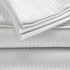 Plazatex Embossed 1800 Series Wrinkle Resistant Stripe All Season Bed Sheet Set, White - image 3 of 3