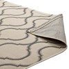 Modway Linza Wave Abstract Trellis 8x10 Indoor and Outdoor Area Rug - Beige/Gray,  100% Soft Polypropylene ,  Tight Low Pile Weave - 4 of 4