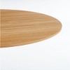 PAGED Dining Table for 4-6 People, Mid-Century Kitchen Table with Round MDF Table Top for Living Room - 2 of 4