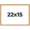 PosterPalooza | Classic Modern Gold Picture Frame - UV Acrylic, Backing Board, Hanging Hardware Included - 2 of 4