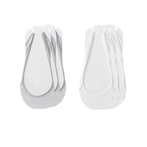 Anna-Kaci Women's Low Cut No Show Liner Socks with Non-Slip 3D Silicone Heel Grip Pack of 6 Pairs - 1 of 4