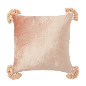 Roselli Trading Raj Taupe velvet pillow - 1 of 1