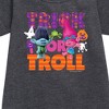 - Trolls - Trick Or Troll Branch and Poppy Graphic Short Sleeve Fleece Dress - 2 of 3
