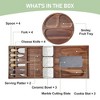 Acacia Charcuterie Boards and Knife Set, (27.6" x 11") Magnetic Extra Large Cheese Board Set - 3 of 4