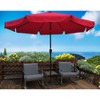 TiramisuBest 10 x 6.5ft Chocolate Rectangular Patio Umbrella: Crank & Push - Button Tilt for Garden, Pool, Market - 2 of 4