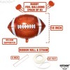 KatchOn, Football Balloons for Football Party Decorations - 18 Inch, Pack of 6 | Football Foil Balloons for Football Decorations for Party - 2 of 4