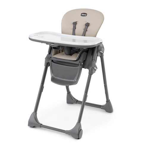 Chicco Polly Compact Fold Easy Clean High Chair Taupe Target