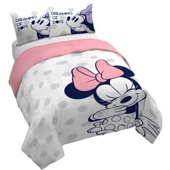 Saturday Park Disney Minnie Mouse Dreaming of Dots 100% Organic Cotton Duvet Cover & Sham Set